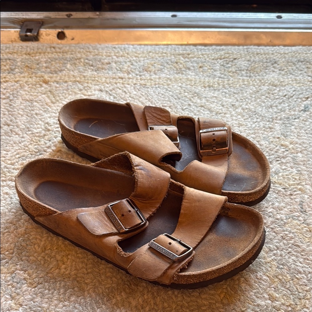 Birkenstock Tan Sandals with Buckles